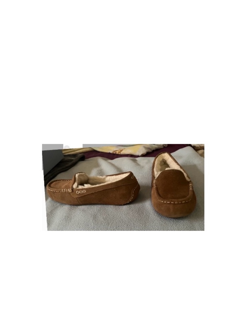 UGG Men’s Water-Resistant Suede Wool Lined Moccasin Slippers